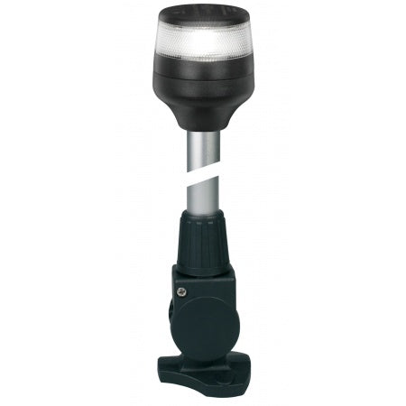 HELLA NaviLED 360 Compact Ankerlaterne, schwarz, mit Mast 605mm – Marine Infinite Shop
