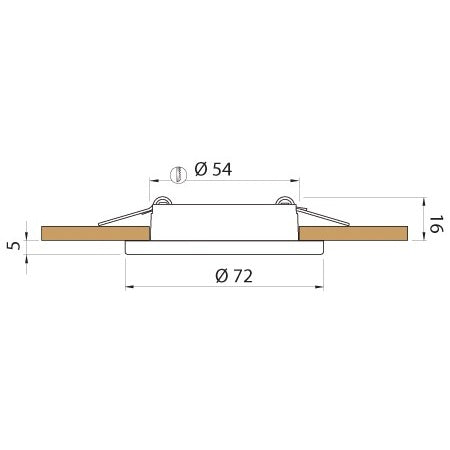 QUICK LED Ceiling Light Club TED CT Touch A4 12/24V warm white, white