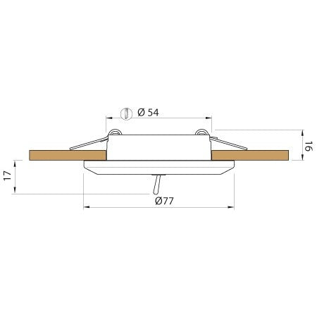 QUICK LED-Deckenleuchte Selene C A4 12/24V 77mm, warmweiß, matt – Marine Infinite Shop