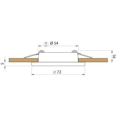QUICK LED-Deckenleuchte Bryan C A4 12/24V 72x72mm, warmweiß, matt – Marine Infinite Shop