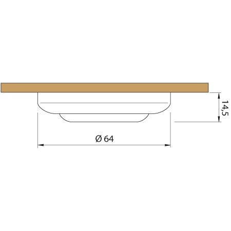 QUICK LED-Deckenleuchte Mirò Kunststoff 12V 64mm, warmweiß, weiß – Marine Infinite Shop