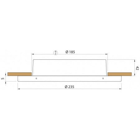 QUICK LED-Deckenleuchte Kleos 235 A4 24V 235mm, warmweiß, poliert – Marine Infinite Shop