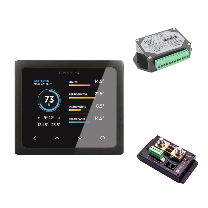 Simarine PICO Standard Set Rev23 - Schwarz mit Einbaurahmen – Marine Infinite Shop (1/4)