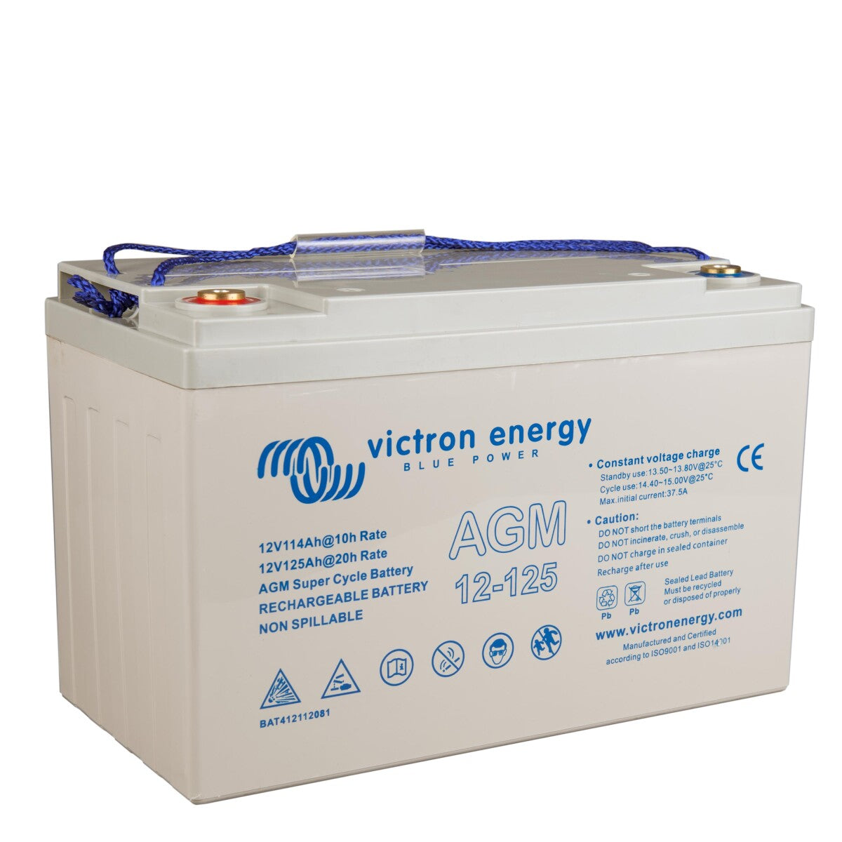 Victron 12V/125Ah AGM Super Cycle Batterie (M8)