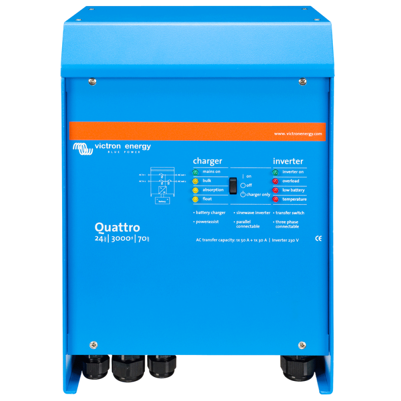 Victron Quattro 24/3000/70 Wechselrichter 2400 W und Ladegerät 24V – Marine Infinite Shop (1/3)