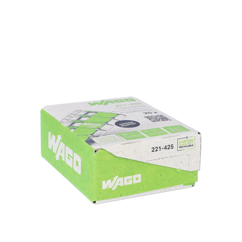 WAGO Verbindungsklemme Green Range flexibel bis 4mm² - 221-425 | 25er Pack – Marine Infinite Shop (1/7)