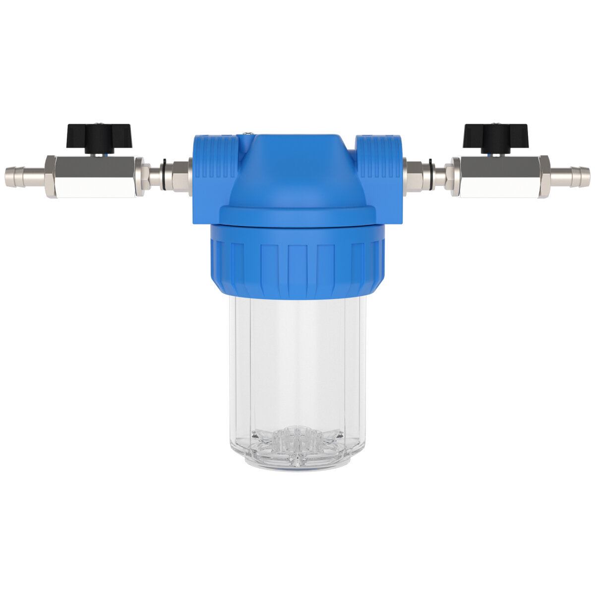 Wasserfilter-Gehäuse (Größe S) mit Anschluss Schlauchtülle (12 mm) und Absperrhahn – Marine Infinite Shop