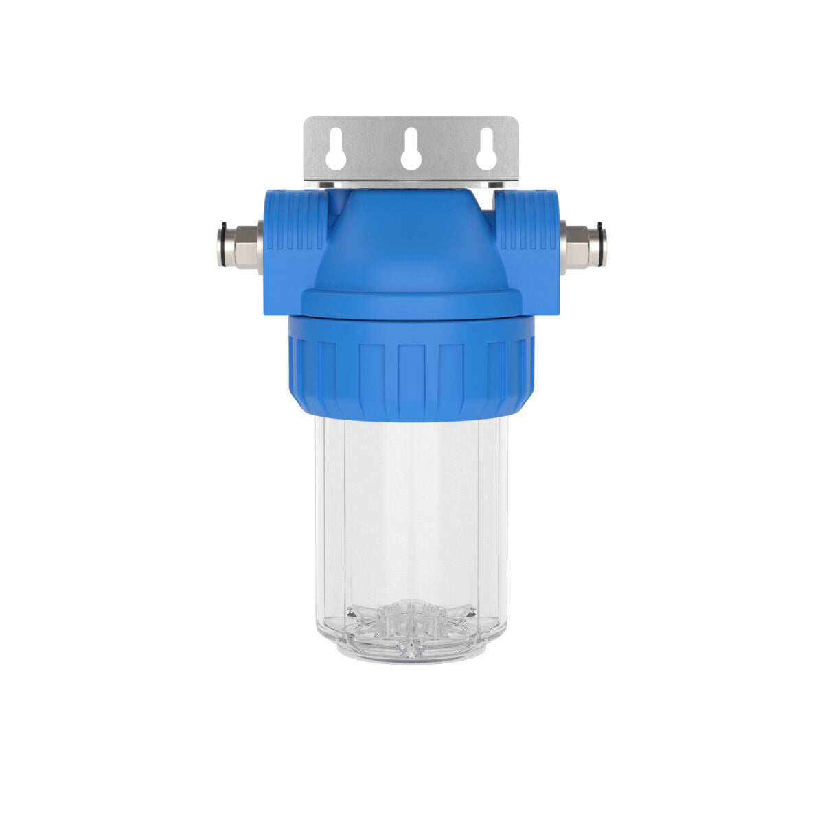 Wasserfilter-Gehäuse (Größe S) mit Anschluss Steckverbinder (12 mm) und Wand-Befestigungswinkel – Marine Infinite Shop