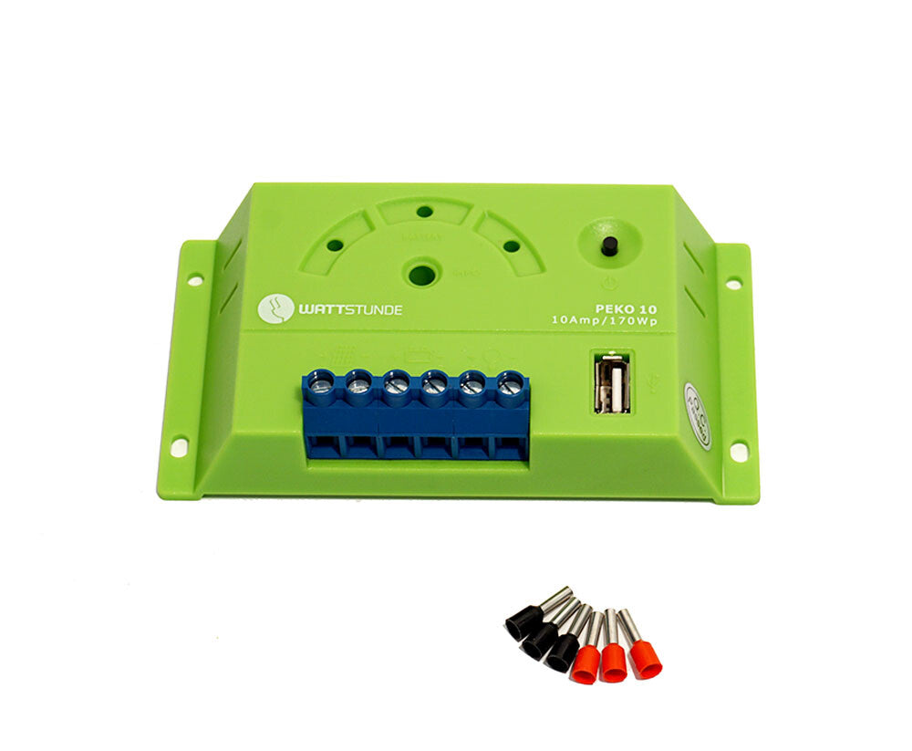 WATTSTUNDE® 10 A Solar Charge Controller PEKO10