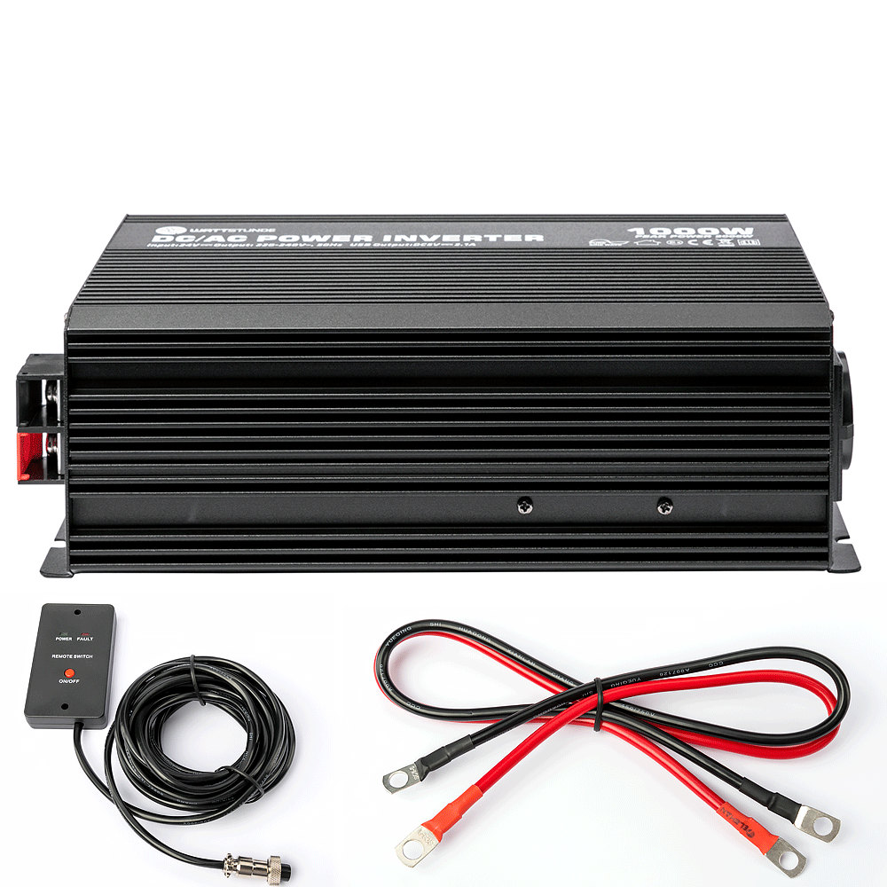 WATTSTUNDE® 1000 W / 2000 W 24 V Sine Wave Inverter WS24/1000SI