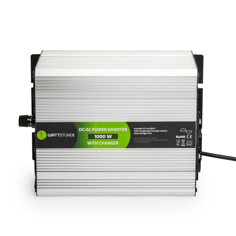 WATTSTUNDE® 1000W / 2000W 12V sine wave voltage converter WS12/1000NVS for lithium batteries