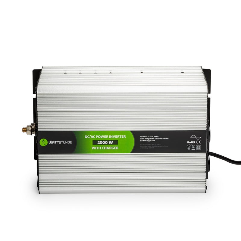 WATTSTUNDE® 2000W / 4000W 12V Sinus Spannungswandler WS12/2000NVS für Lithium Batterien