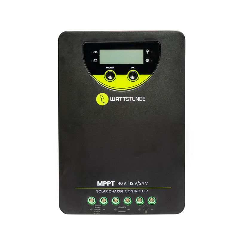 WATTSTUNDE® 40A 90V MPPT Solar Charge Controller WLR-BT 40.90 MPPT 12/24V