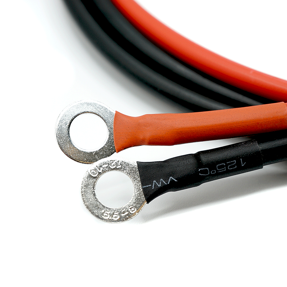 WATTSTUNDE® 6 mm² Battery Connection Cable BAKA30 with 30 A Fuse and Battery Terminals in Set