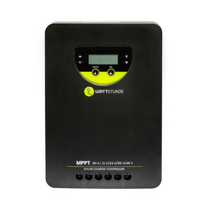 WATTSTUNDE® 60A 140V MPPT Solar Charge Controller WLR-BT 60.140 MPPT 12/24/36/48V