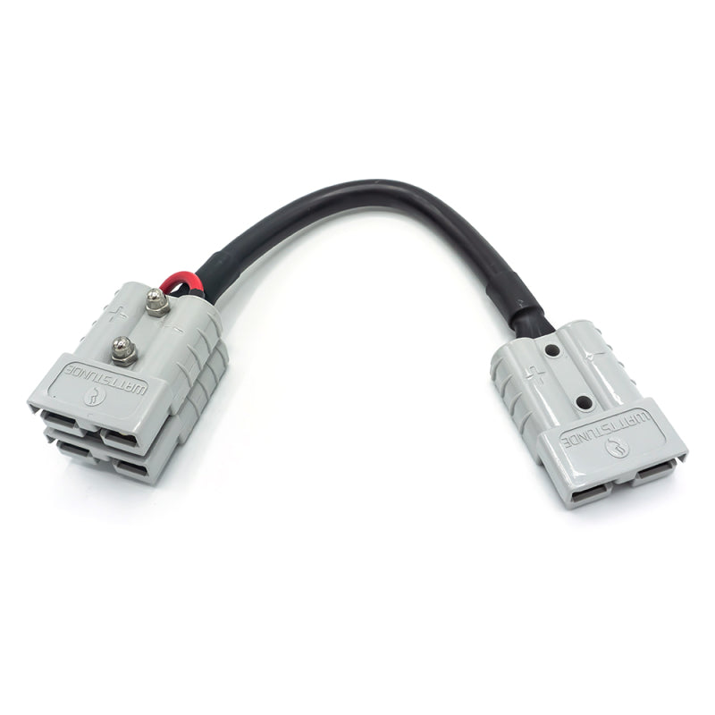 WATTSTUNDE® Adapterkabel (2x)4 mm² A50/2x A50 (Seriell) 20 cm schwarz – Marine Infinite Shop (1/3)