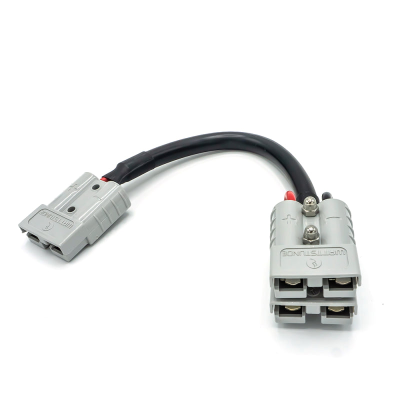 WATTSTUNDE® Adapterkabel (2x)4 mm² A50/2xA50 (Parallel) 20 cm schwarz – Marine Infinite Shop (3/4)