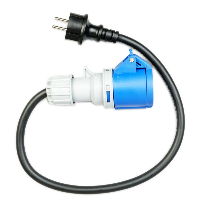 WATTSTUNDE® Adapterkabel (3x)2,5 mm² CEE weiblich/Schuko männlich 50 cm schwarz – Marine Infinite Shop (1/4)