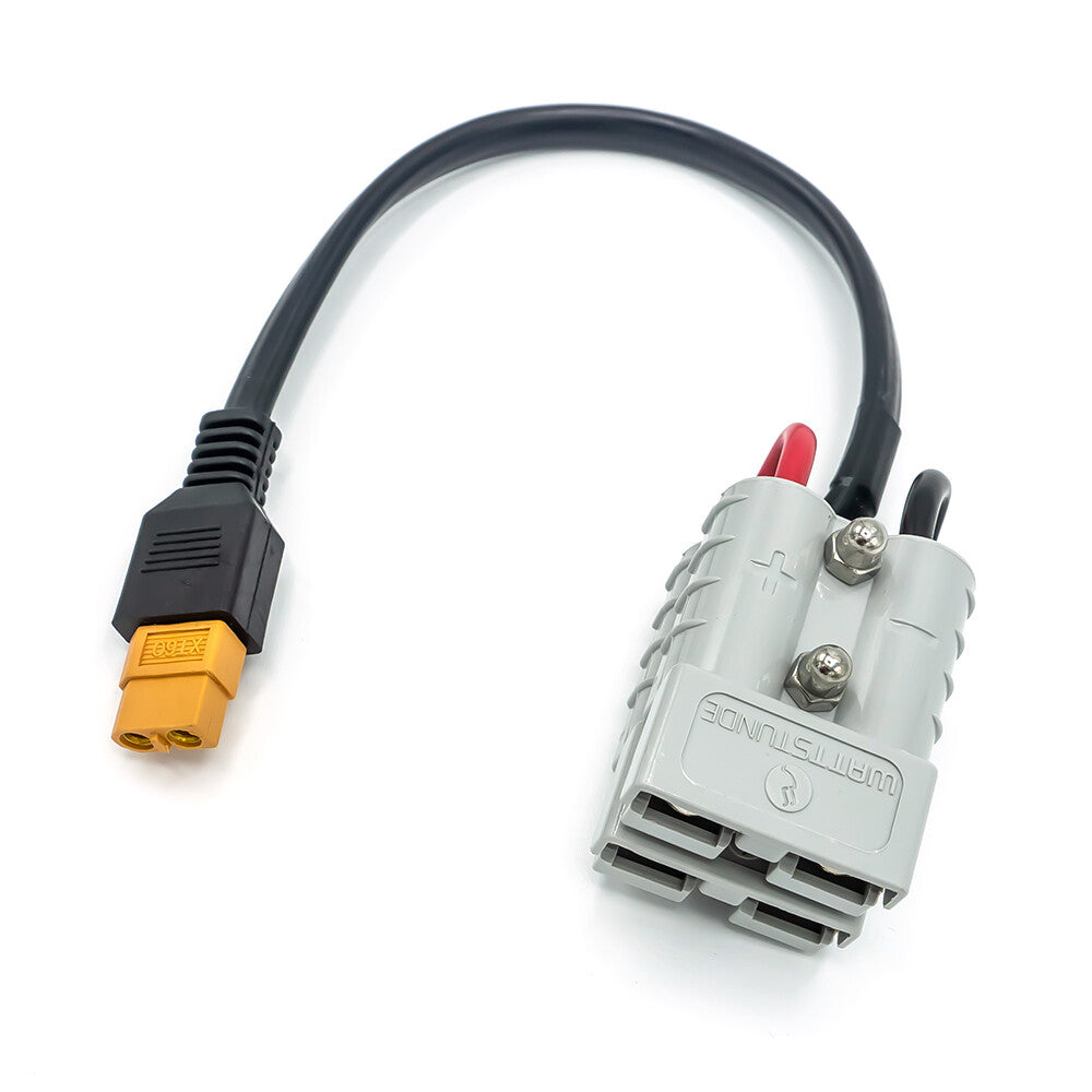 WATTSTUNDE® AK-XT60-A50.2-P Y-parallel connector XT60 female to 2x Anderson A50