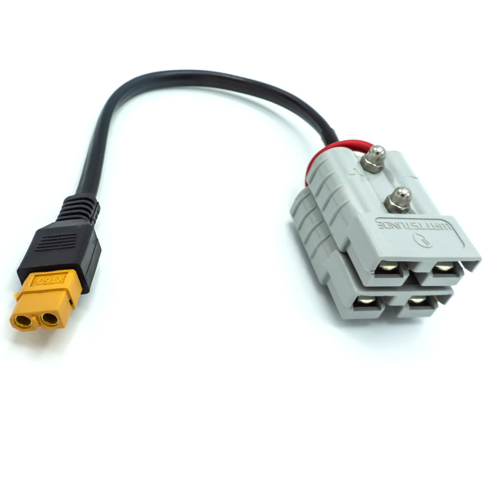 WATTSTUNDE® AK-XT60-A50.2-S Y-Serien-Stecker XT60 female auf 2x Anderson A50 – Marine Infinite Shop