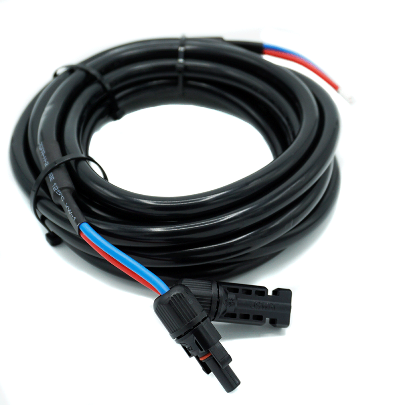 WATTSTUNDE® Anschlusskabel (2x)6 mm² Typ-MC4/Aderendhülse 10 m schwarz