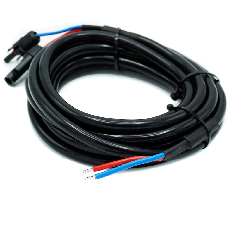 WATTSTUNDE® Anschlusskabel (2x)6 mm² Typ-MC4/Aderendhülse 10 m schwarz