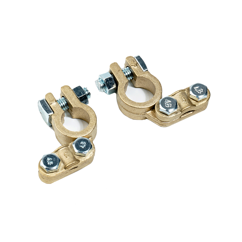 WATTSTUNDE® battery terminals T050 positive pole negative pole 1x pair