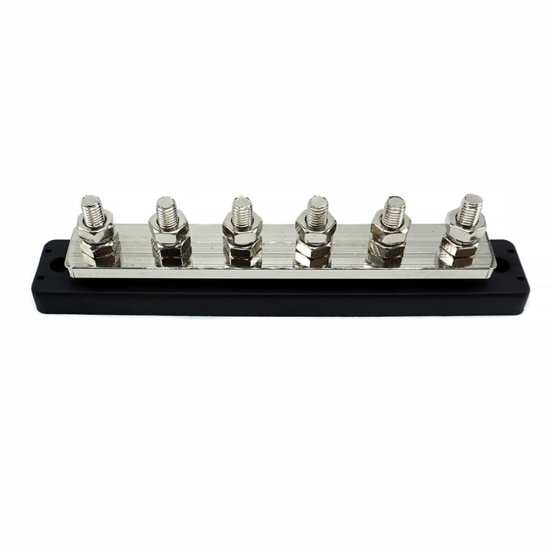 WATTSTUNDE® Busbar 6xM8 150 A / 70 V schwarz – Marine Infinite Shop (1/5)