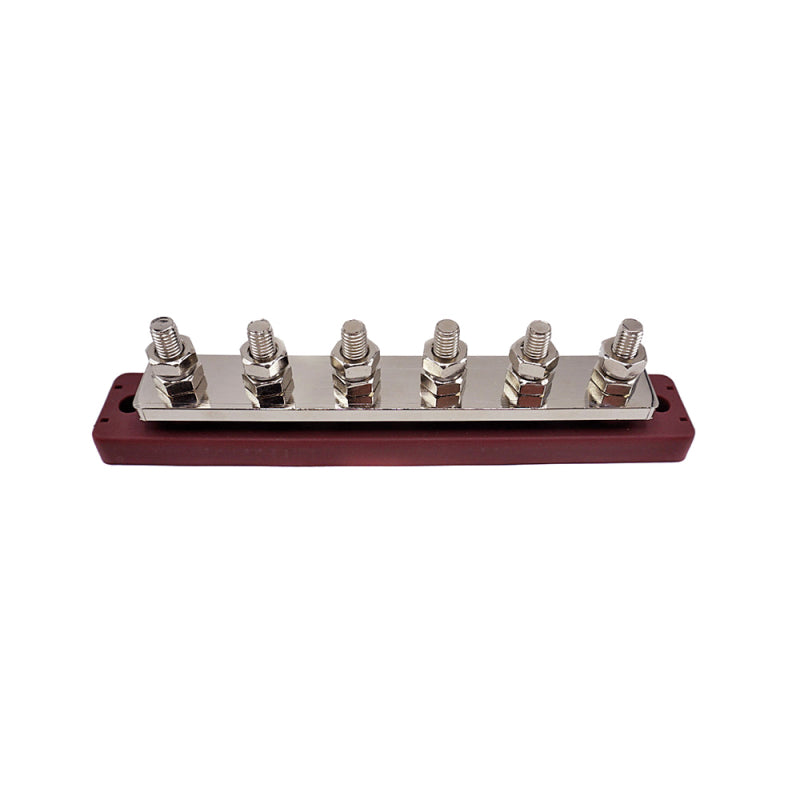 WATTSTUNDE® Busbar 6xM8 150A / 70V rot – Marine Infinite Shop (1/4)