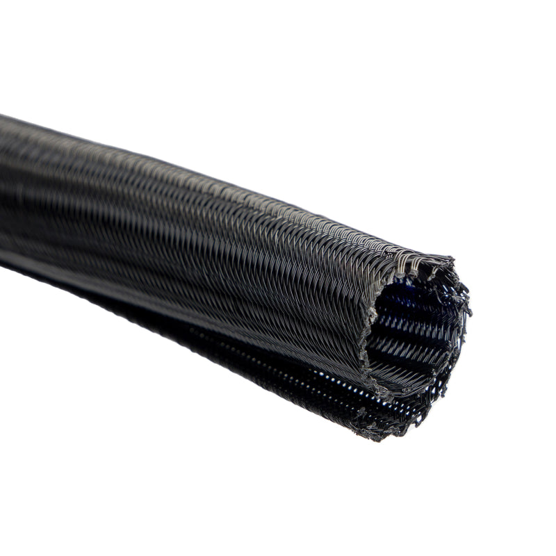 WATTSTUNDE® Geflechtsschlauch offen 13 mm schwarz 5 Meter