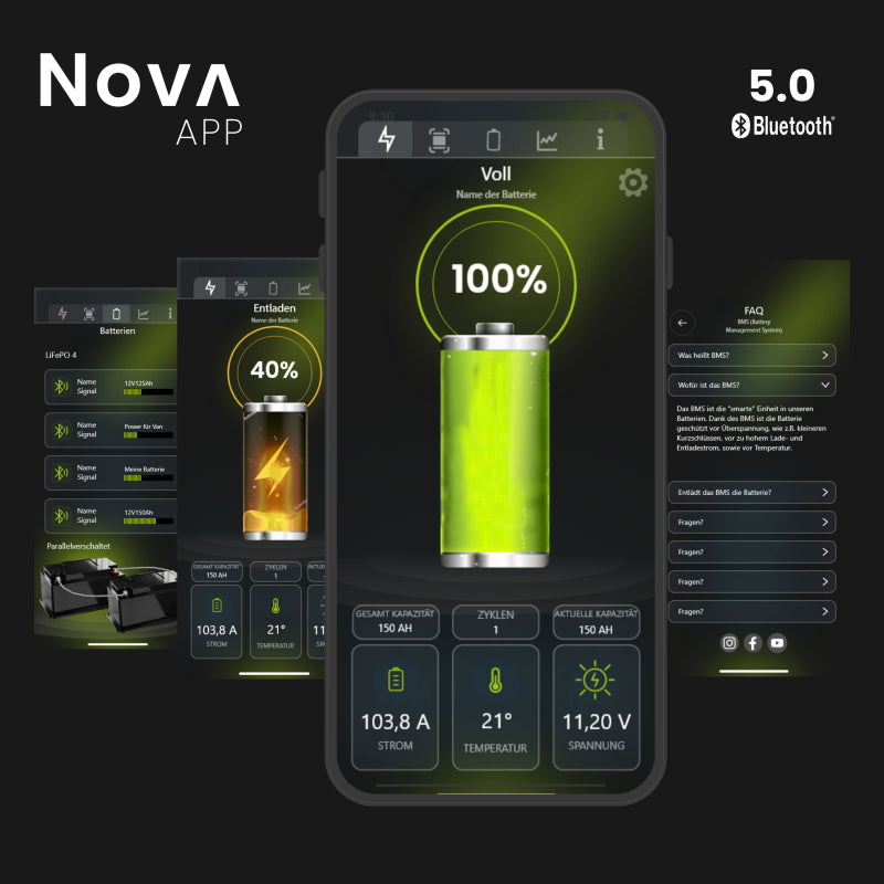 WATTSTUNDE® NOVA Core 100 Ah Batterie LiFePO4 – Marine Infinite Shop (5/7)