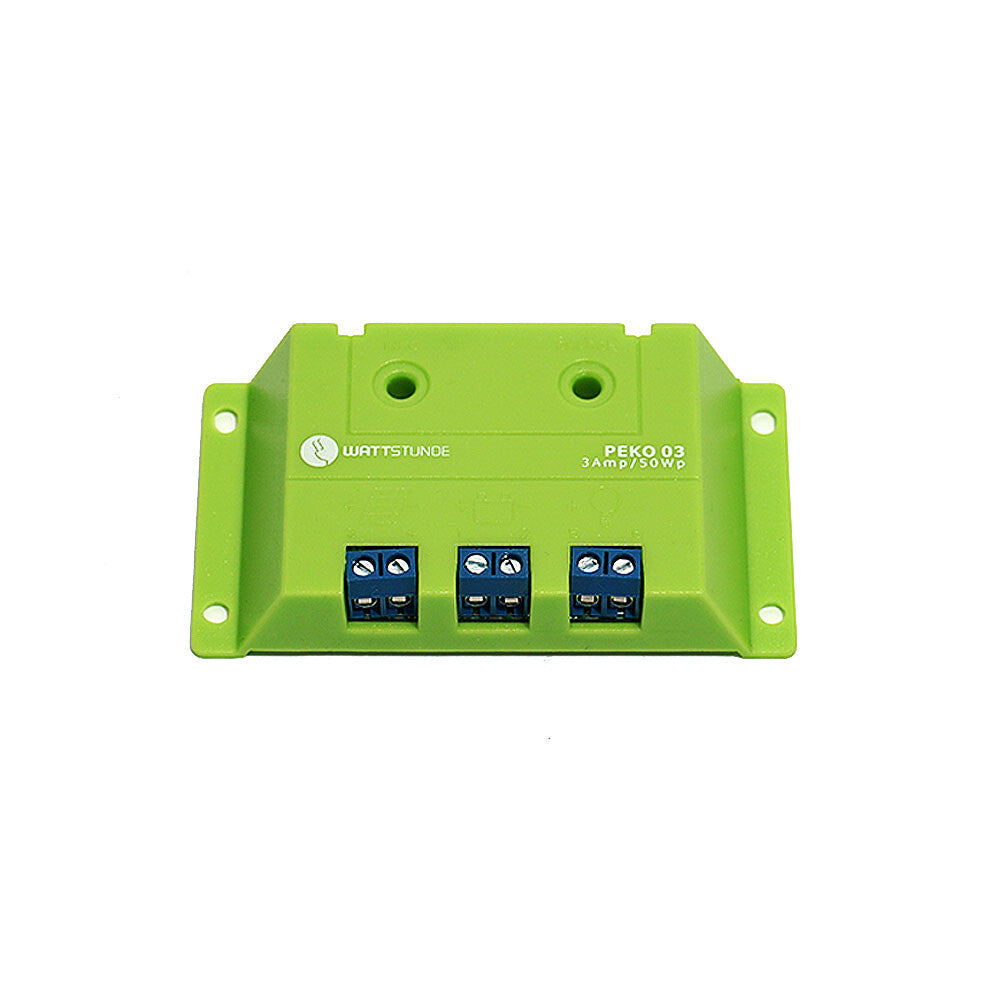 WATTSTUNDE® PEKO 03 Solar Charge Controller 3 A