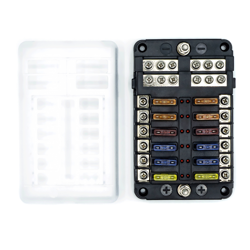 WATTSTUNDE® Plus Distributor 12 mit je 4 x 5 A, 10 A, 15 A, 20 A Flachsicherungen – Marine Infinite Shop (2/7)
