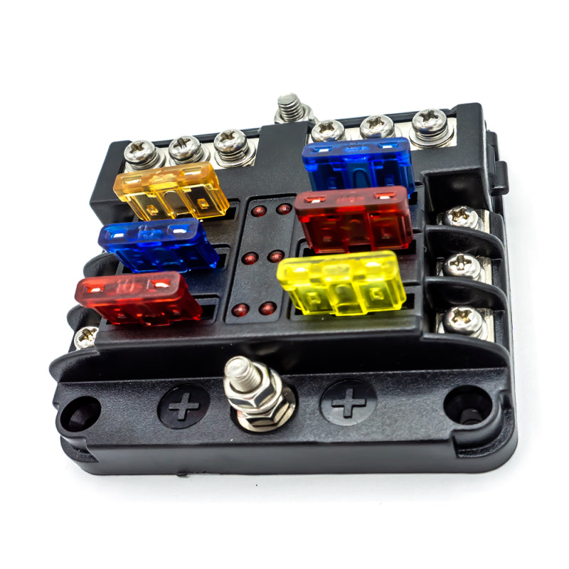 WATTSTUNDE® Plus Distributor 6 mit je 2 x 5 A, 10 A, 15 A, 20 A Flachsicherungen – Marine Infinite Shop (6/7)
