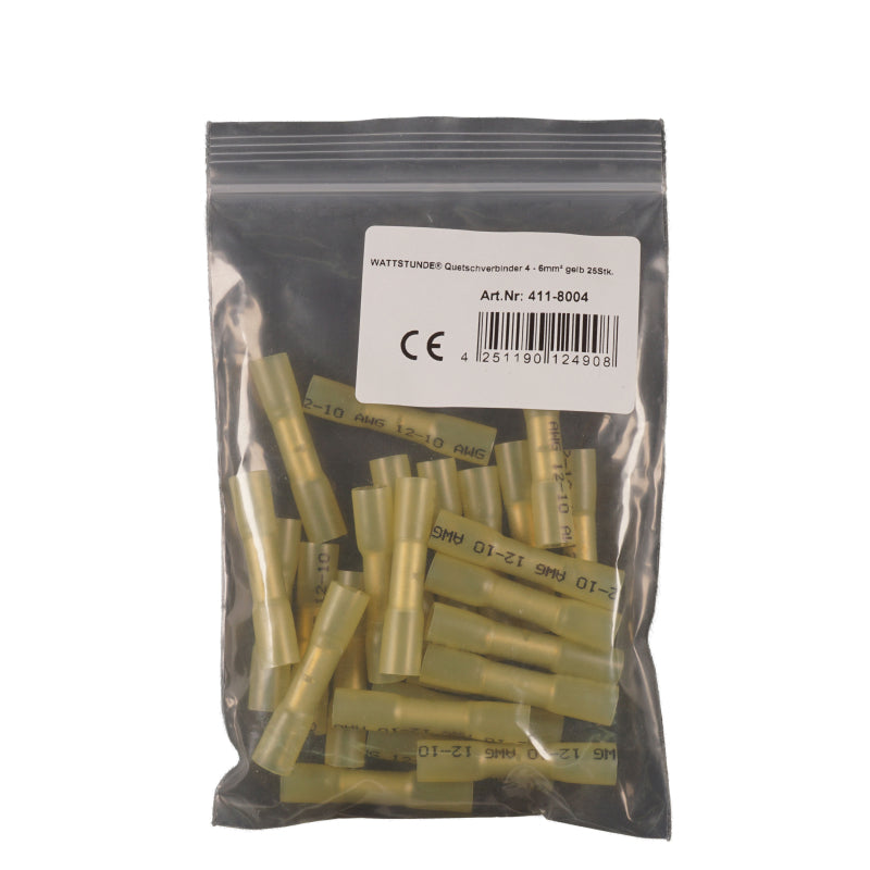 WATTSTUNDE® Quetschverbinder 4 - 6 mm² gelb 25 Stk. – Marine Infinite Shop (1/2)