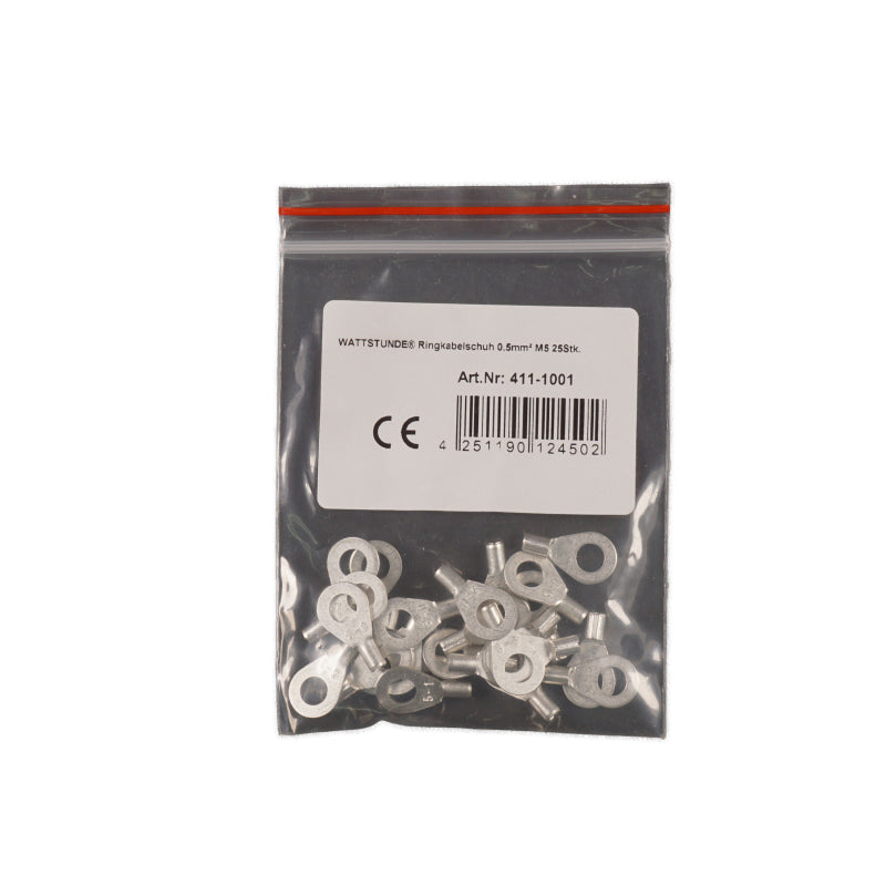 WATTSTUNDE® Ringkabelschuh 0,5 mm² M5 25 Stk. – Marine Infinite Shop (1/2)
