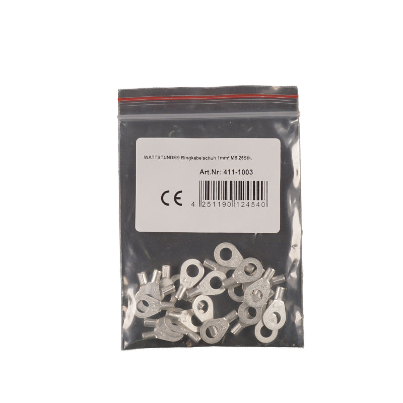 WATTSTUNDE® Ringkabelschuh 1 mm² M5 25 Stk. – Marine Infinite Shop (1/2)