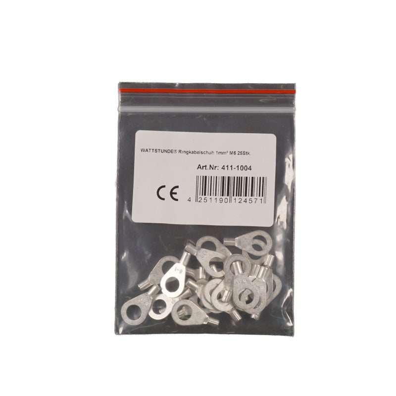 WATTSTUNDE® Ringkabelschuh 1 mm² M6 25 Stk. – Marine Infinite Shop (1/2)