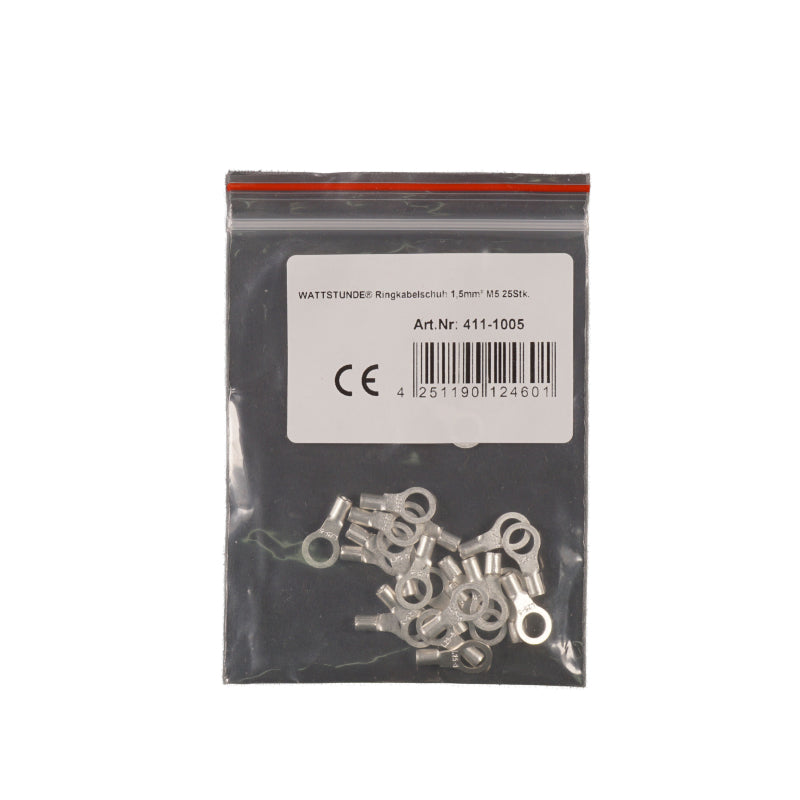 WATTSTUNDE® Ringkabelschuh 1,5 mm² M5 25 Stk. – Marine Infinite Shop (1/2)