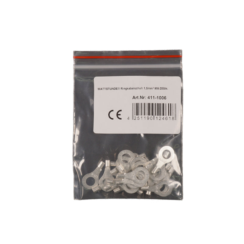 WATTSTUNDE® Ringkabelschuh 1,5 mm² M6 25 Stk. – Marine Infinite Shop (1/2)