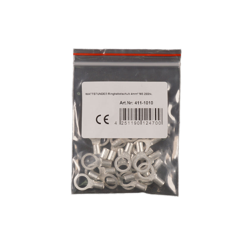 WATTSTUNDE® Ringkabelschuh 4 mm² M8 25 Stk. – Marine Infinite Shop (1/2)