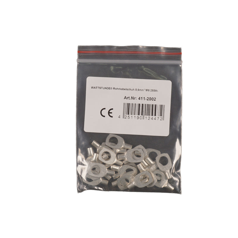 WATTSTUNDE® Rohrkabelschuh 0,5 mm² M6 25 Stk. – Marine Infinite Shop (1/2)