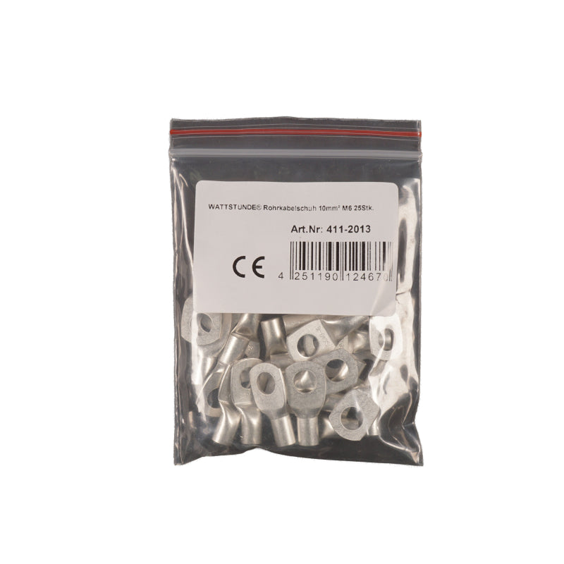 WATTSTUNDE® Rohrkabelschuh 10 mm² M6 25 Stk. – Marine Infinite Shop (1/2)
