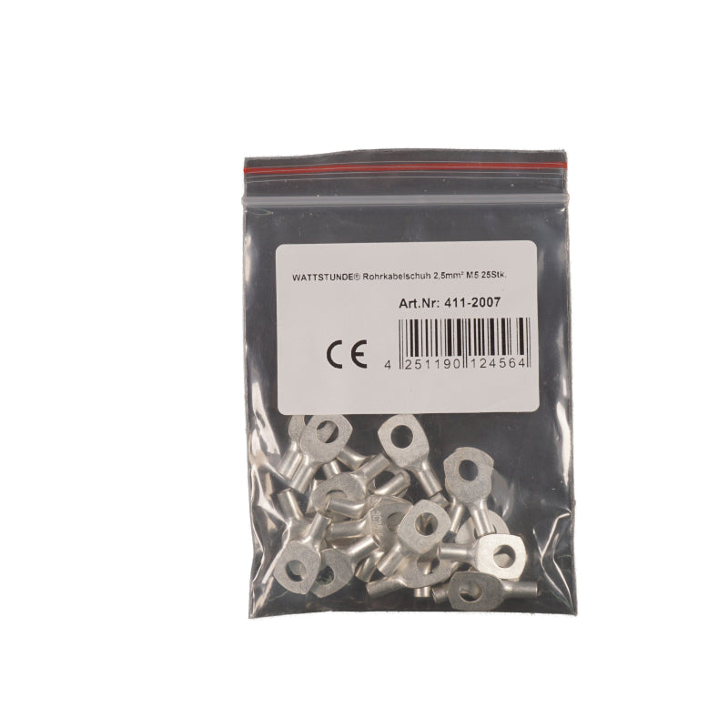WATTSTUNDE® Rohrkabelschuh 2,5 mm² M5 25 Stk. – Marine Infinite Shop (1/2)