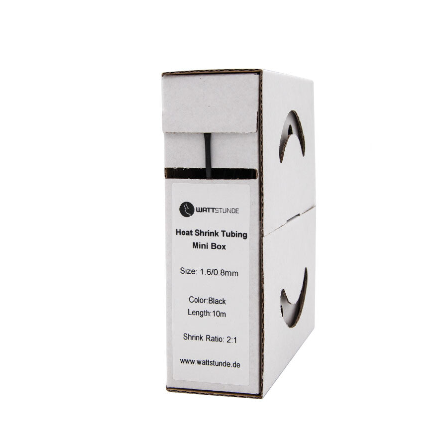 WATTSTUNDE® Heat Shrink Tubing 2:1 Box 1.6/0.8 Black