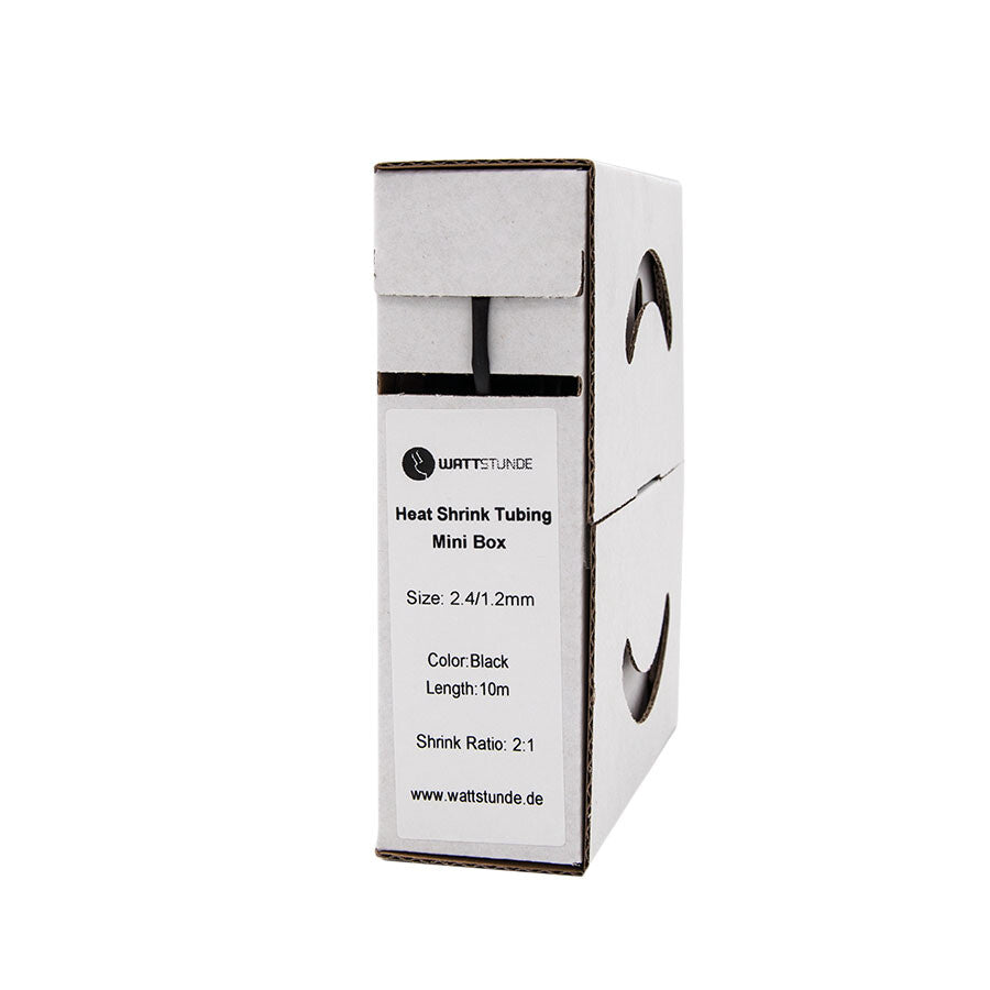 WATTSTUNDE® Heat Shrink Tubing 2:1 Box 2.4/1.2 Black