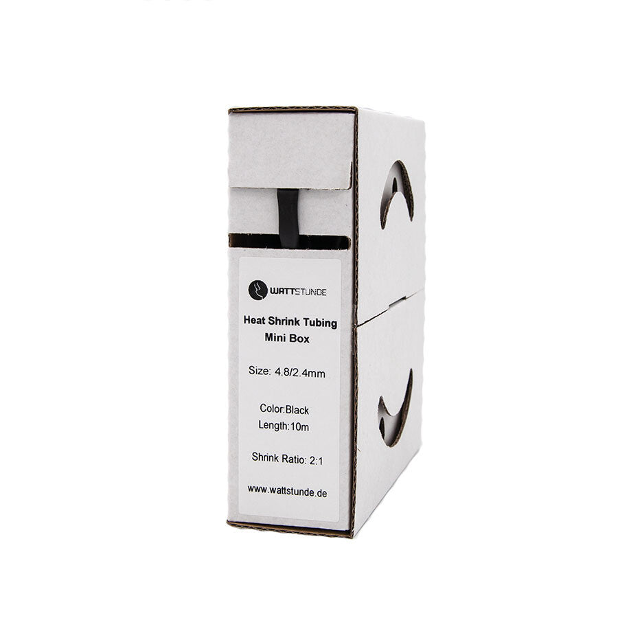 WATTSTUNDE® Heat Shrink Tubing 2:1 Box 4.8/2.4 Black