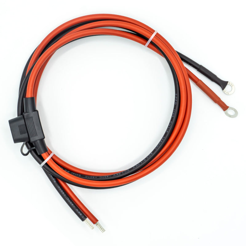 WATTSTUNDE® Sicherungskabel (mit Sicherung 30 A) 2 x 6 mm² M8/Aderendhülse 1,5 m rot/schwarz – Marine Infinite Shop (1/5)