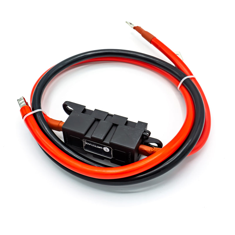 WATTSTUNDE® Sicherungskabel (mit Sicherungshalter) 2 x 35 mm² M8/Aderendhülse 1 m rot/schwarz – Marine Infinite Shop (2/6)