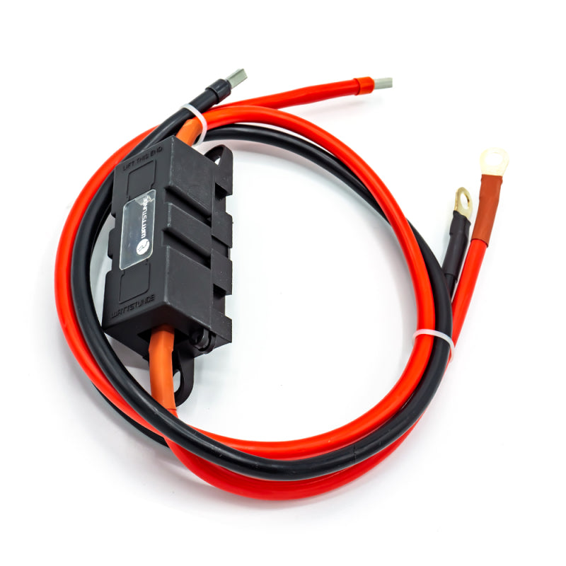 WATTSTUNDE® Sicherungskabel (mit Sicherungshalter) 2 x16 mm² M8/Aderendhülse 1 m rot/schwarz – Marine Infinite Shop (2/6)